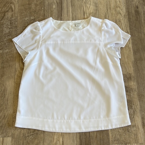 J by J. Crew White Top. - Picture 3 of 7